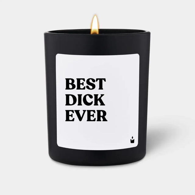 Duftkerze Schwarz Woody Best Dick Ever von ChattyCandles