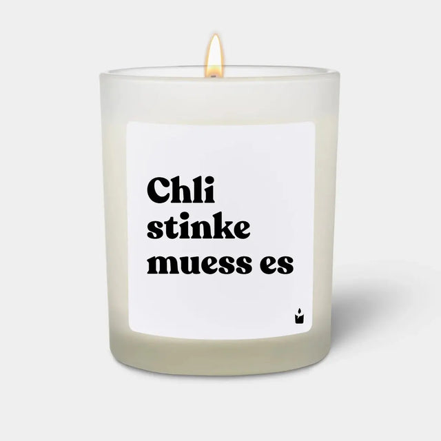 Duftkerze Weiss Flowery Chli stinke muess es von ChattyCandles
