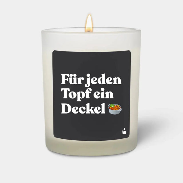 Duftkerze Weiss Flowery Für jeden Topf ein Deckel von ChattyCandles