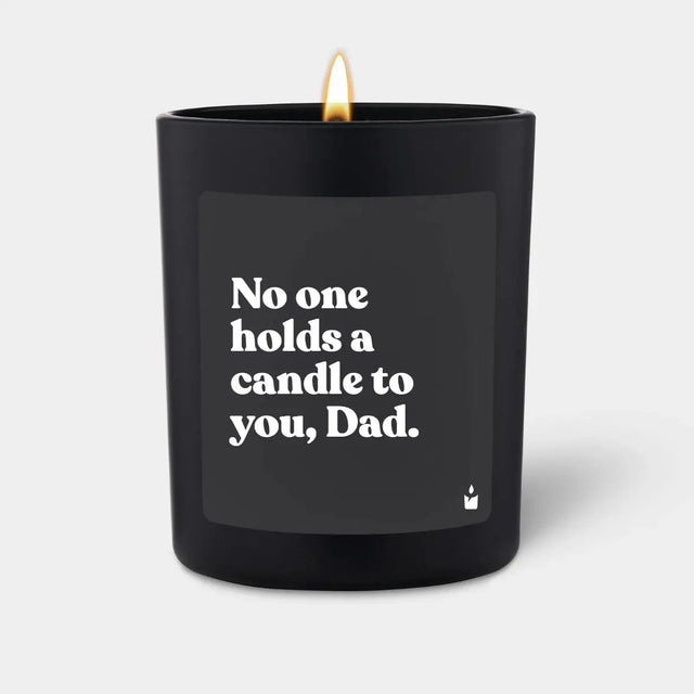 Duftkerze Schwarz Woody No one holds a candle to you, Dad. von ChattyCandles