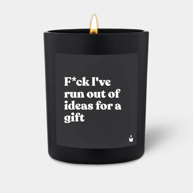 Duftkerze Schwarz Flowery F*ck I've run out of ideas for a gift von ChattyCandles