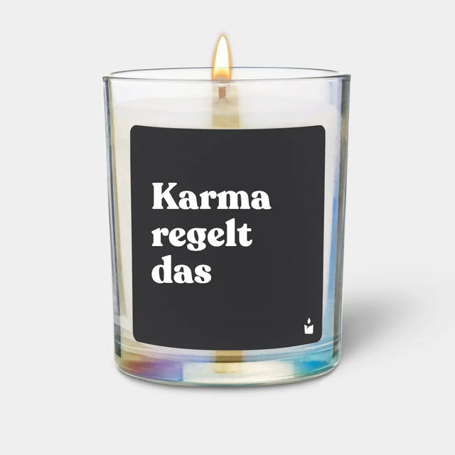 Duftkerze Rainbow Woody Karma regelt das von ChattyCandles
