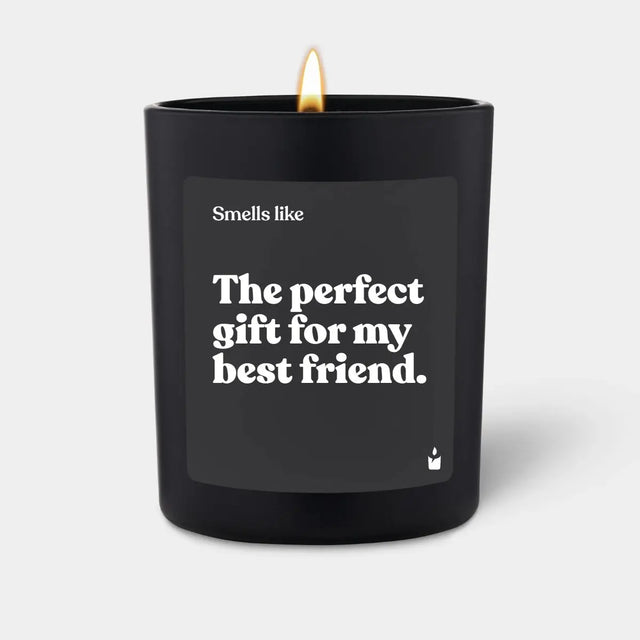 Duftkerze Schwarz Woody Smells like: The perfect gift for my best friend. von ChattyCandles