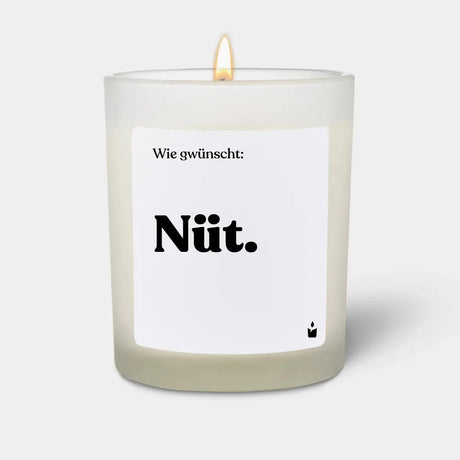 Duftkerze Weiss Flowery Wie gwünscht: Nüt. von ChattyCandles