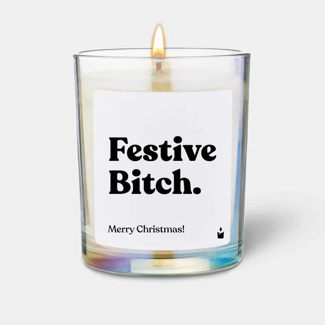 Duftkerze Rainbow Flowery Festive Bitch. von ChattyCandles