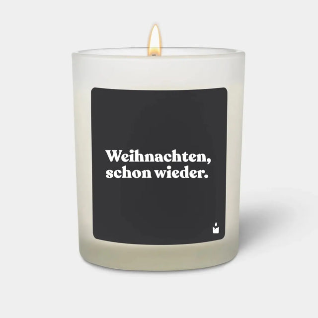 Duftkerze Weiss Flowery Weihnachten, schon wieder. von ChattyCandles