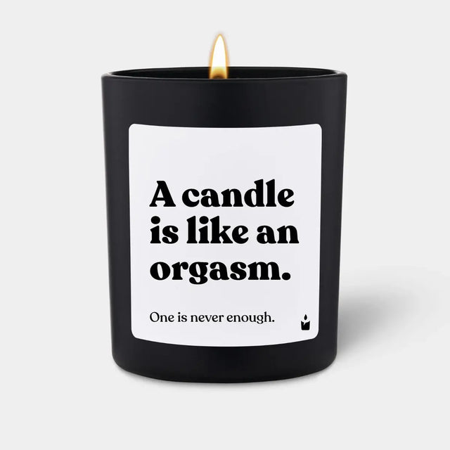 Duftkerze Schwarz Flowery A candle is like an orgasm. von ChattyCandles