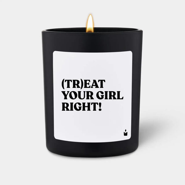 Duftkerze Schwarz Woody (Tr)Eat Your Girl Right! von ChattyCandles