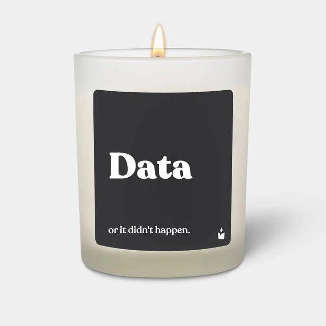 Duftkerze Weiss Flowery Data or it didn't happen. von ChattyCandles