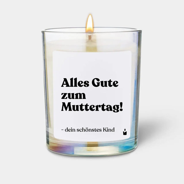 Duftkerze Rainbow Woody Alles Gute zum Muttertag! - dein schönstes Kind von ChattyCandles