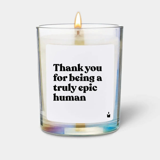 Duftkerze Rainbow Woody Thank you for being a truly epic human von ChattyCandles