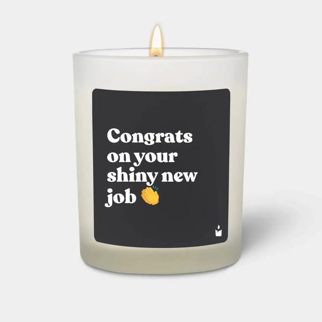 Duftkerze Weiss Flowery Congrats on your shiny new job von ChattyCandles