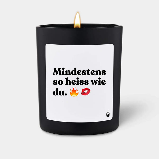 Duftkerze Schwarz Woody Mindestens so heiss wie du. von ChattyCandles
