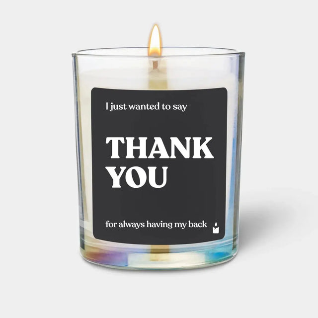 Duftkerze Rainbow Flowery Thank you for always having my back von ChattyCandles