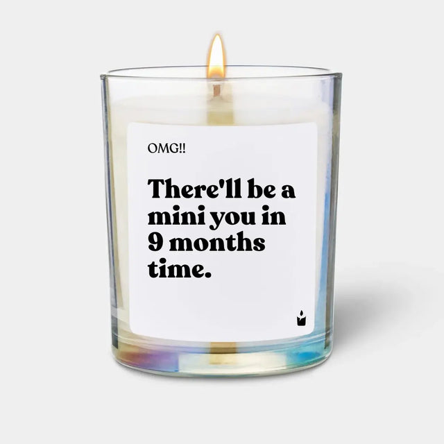 Duftkerze Rainbow Flowery There'll be a mini you in 9 months time. von ChattyCandles