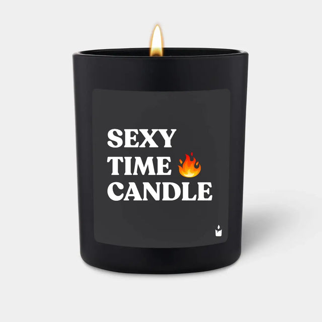 Duftkerze Schwarz Flowery Sexy time candle von ChattyCandles