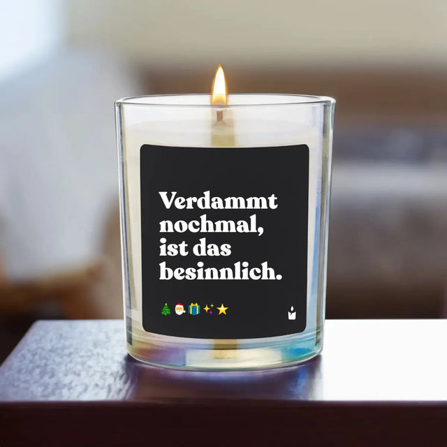 Duftkerze Rainbow Woody Verdammt nochmal, ist das besinnlich. von ChattyCandles