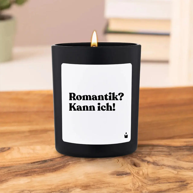 Duftkerze Schwarz Flowery Romantik? Kann ich! von ChattyCandles