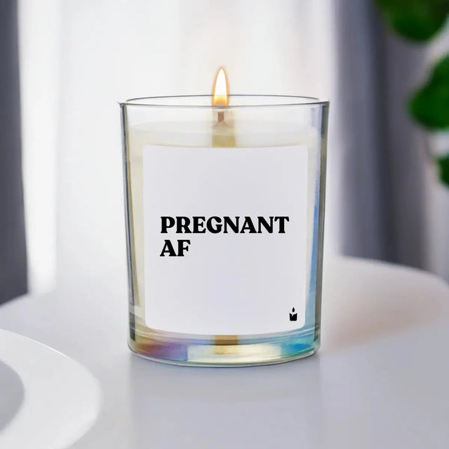 Duftkerze Rainbow Woody Pregnant AF von ChattyCandles