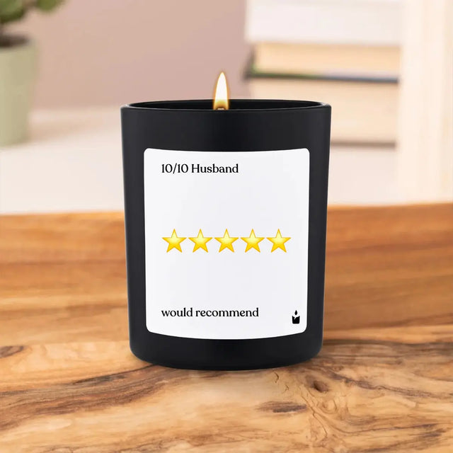 Duftkerze Schwarz Flowery 10/10 Husband would recommend von ChattyCandles