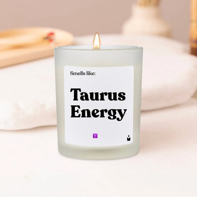 Duftkerze Weiss Woody Smells like: Taurus Energy von ChattyCandles