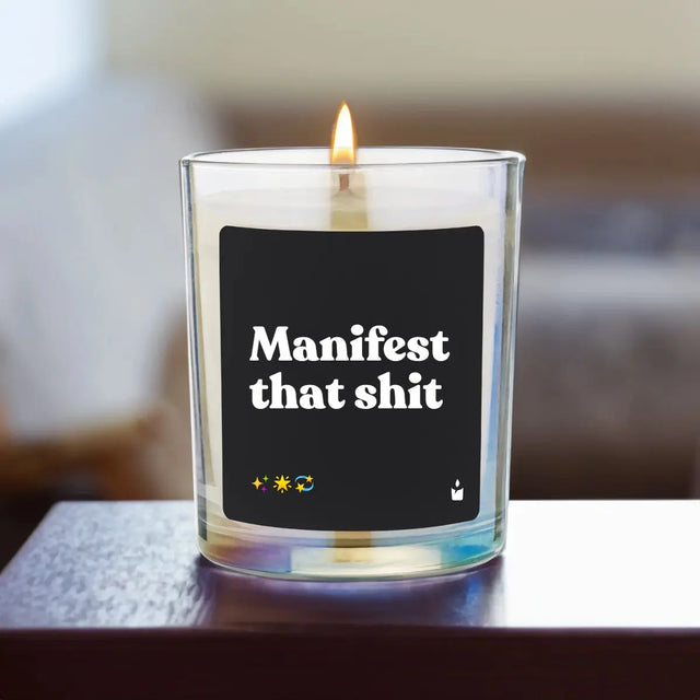 Duftkerze Rainbow Flowery Manifest that shit von ChattyCandles