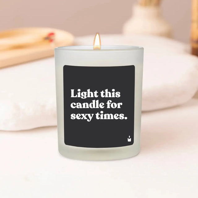 Duftkerze Weiss Flowery Light this candle for sexy times. von ChattyCandles