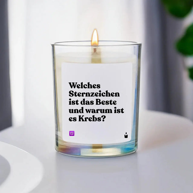 Duftkerze Rainbow Woody Welches Sternzeichen ist das Beste und warum ist es Krebs? von ChattyCandles