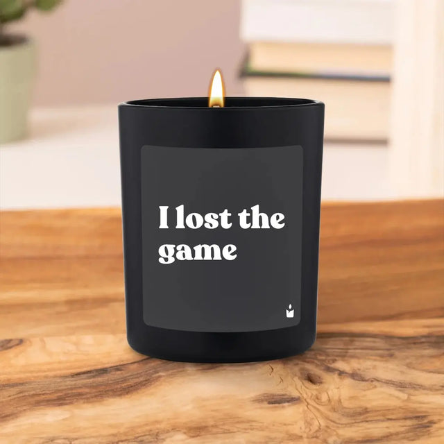 Duftkerze Schwarz Flowery I lost the game von ChattyCandles
