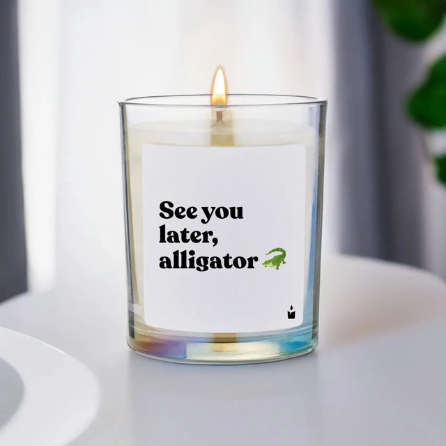 Duftkerze Rainbow Flowery See you later, alligator von ChattyCandles