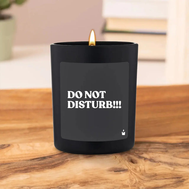 Duftkerze Schwarz Flowery Do not disturb!!! von ChattyCandles