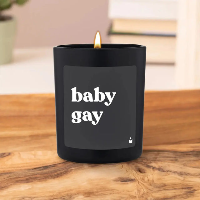 Duftkerze Schwarz Flowery baby gay von ChattyCandles