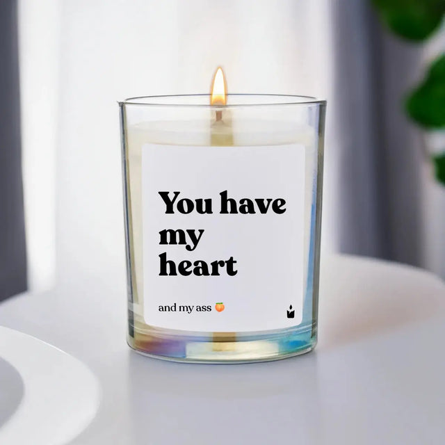 Duftkerze Rainbow Woody You have my heart and my ass von ChattyCandles