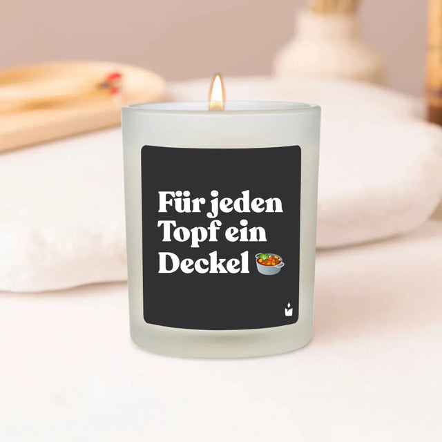 Duftkerze Weiss Flowery Für jeden Topf ein Deckel von ChattyCandles