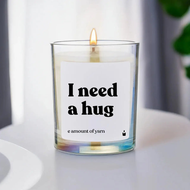 Duftkerze Rainbow Woody I need a huge amount of yarn von ChattyCandles