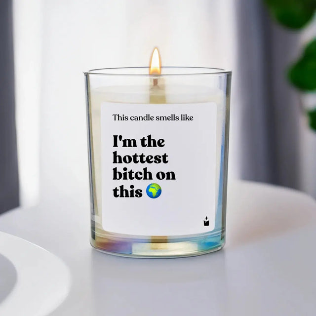 Duftkerze Rainbow Woody I'm the hottest bitch on this planet von ChattyCandles