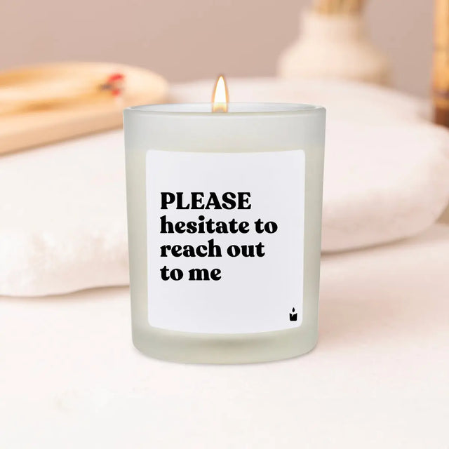 Duftkerze Weiss Woody Please hesitate to reach out to me von ChattyCandles