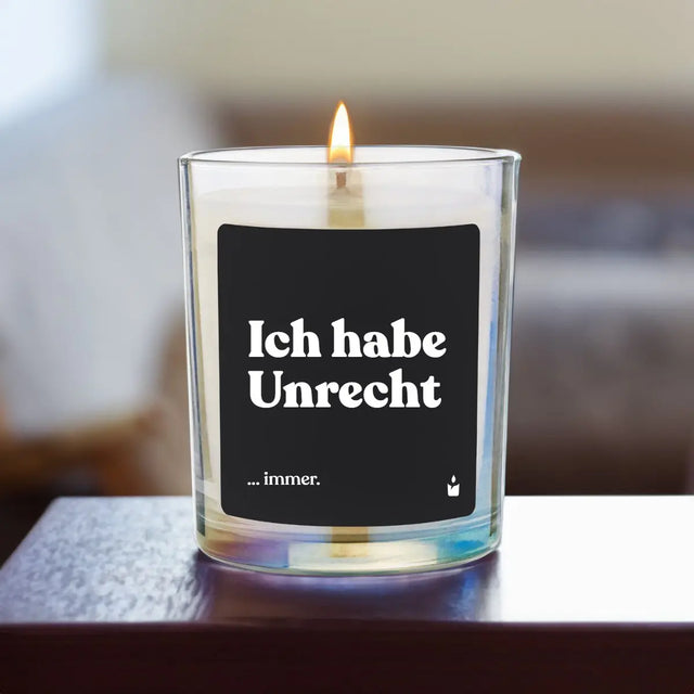 Duftkerze Rainbow Woody Ich habe Unrecht von ChattyCandles