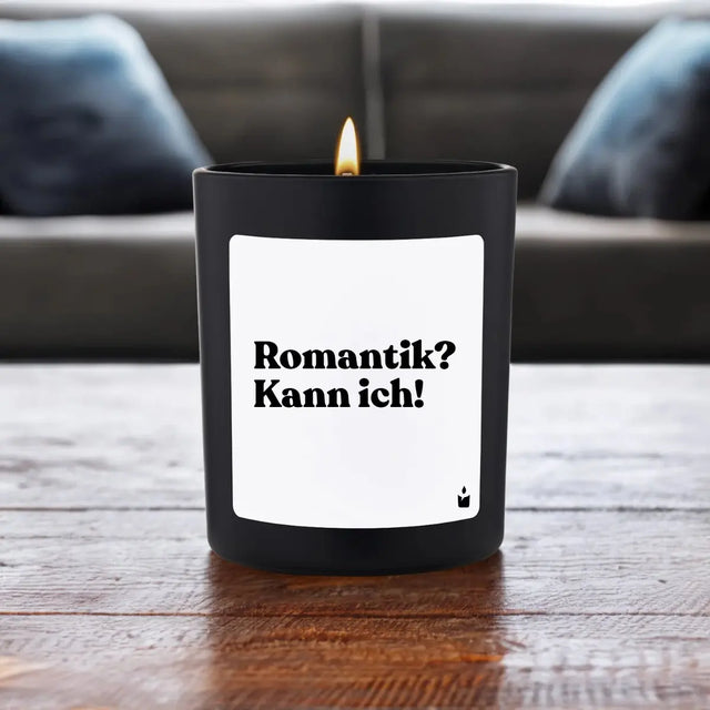 Duftkerze Schwarz Flowery Romantik? Kann ich! von ChattyCandles