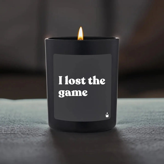 Duftkerze Schwarz Flowery I lost the game von ChattyCandles