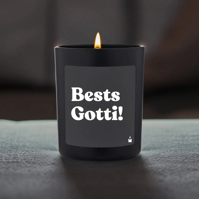 Duftkerze Schwarz Woody Bests Gotti! von ChattyCandles