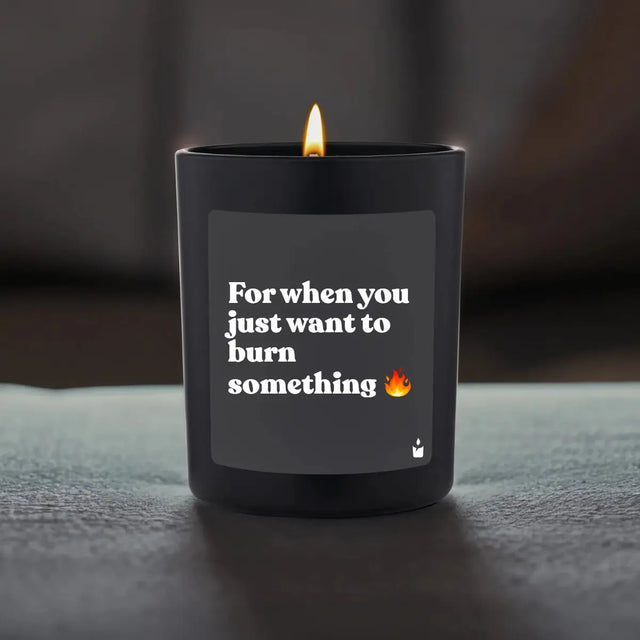 Duftkerze Schwarz Woody For when you just want to burn something von ChattyCandles