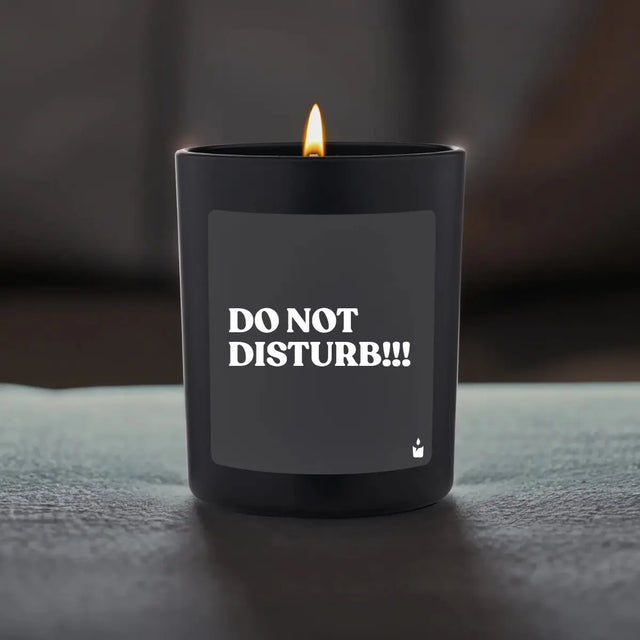 Duftkerze Schwarz Flowery Do not disturb!!! von ChattyCandles