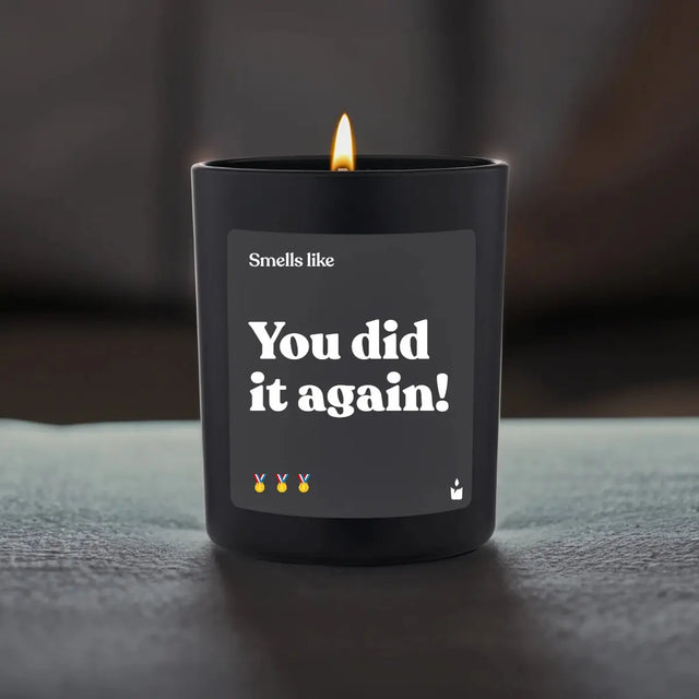 Duftkerze Schwarz Flowery You did it again! von ChattyCandles