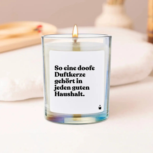 Duftkerze Rainbow Woody So eine doofe Duftkerze gehört in jeden guten Haushalt. von ChattyCandles