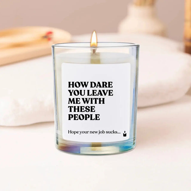 Duftkerze Rainbow Woody How dare you leave me with these people von ChattyCandles