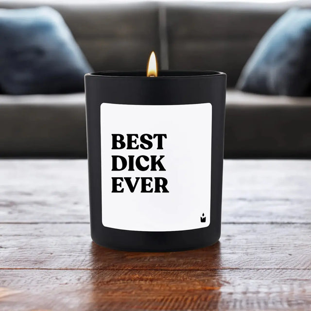 Duftkerze Schwarz Woody Best Dick Ever von ChattyCandles