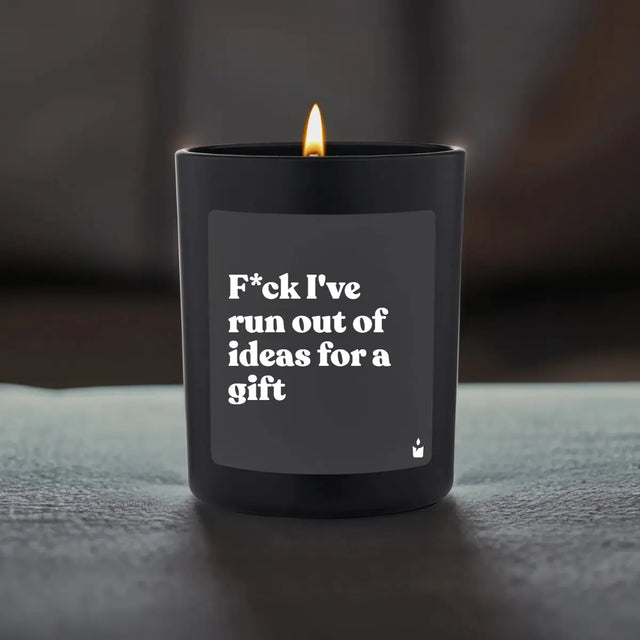 Duftkerze Schwarz Flowery F*ck I've run out of ideas for a gift von ChattyCandles