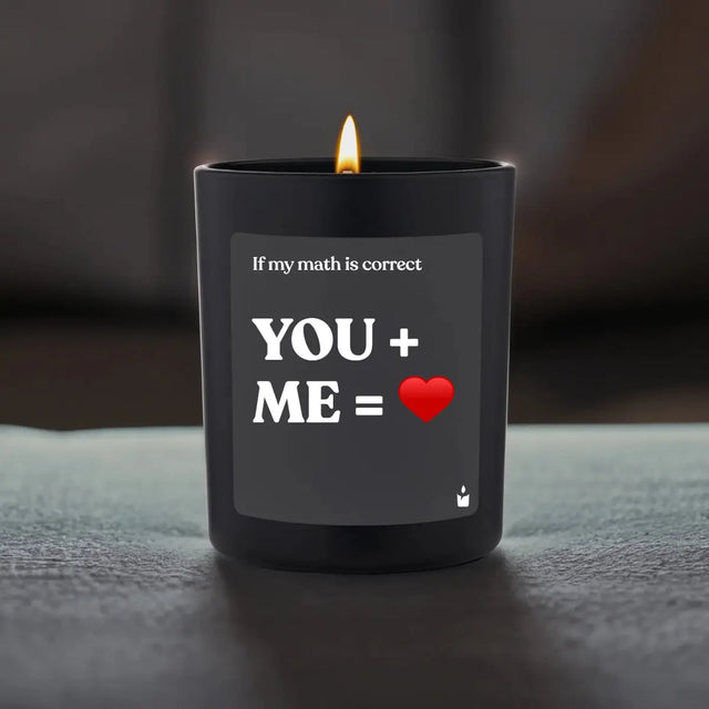 Duftkerze Schwarz Woody You + Me von ChattyCandles