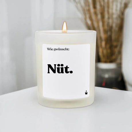 Duftkerze Weiss Flowery Wie gwünscht: Nüt. von ChattyCandles